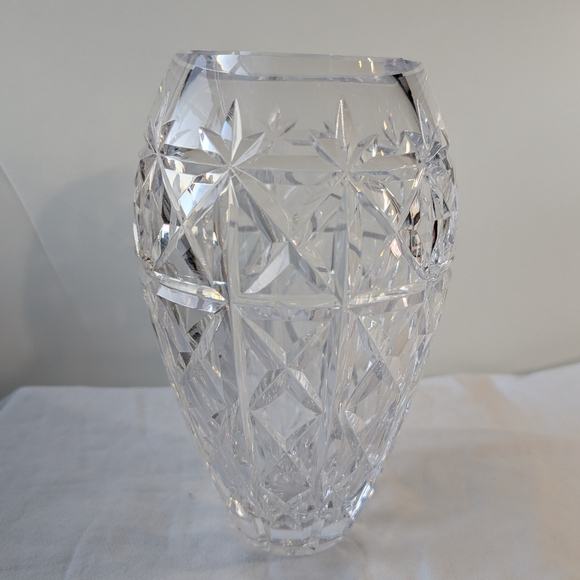 Waterford Crystal Other - Waterford Crystal Flower Vase Criss-Cross Cuts Discontinued